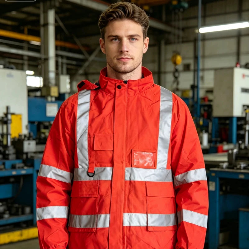 Work clothes men's workwear women's thin architectural reflective strip jacket